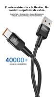 NNBILI 2pcs Cable De Carga Rápida 100W C-C Y A-C Tipo-C Para Huawei Samsung Cable De Acero Tejido 1M 2M - details 2