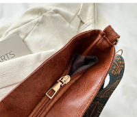 Bolso De Hombro Grande Con Correa Geométrica Para Mujer Bolso Cruzado De Cuero PU Retro Capacidad Grande Para Compras Y Viajes - details 9