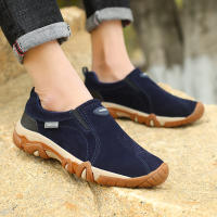 Zapatos De Cuero Para Hombre Casual Transpirables Mocasines De Senderismo No Slip Para Exterior Zapatos De Deporte Para Adultos - details 17