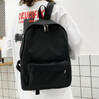 Mochila Preppy Para Estudiantes Gran Capacidad Botón Viaje Sólida Simple Harajuku Chic Moda Retro Unisex Alta Calle - details 20