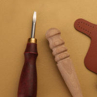 Kit De Trabajo Con Cuero Herramientas De Arte De Cuero Con Agujas De Costura Groover Awl Botones Metálicos Para La Fabricación De Cuero - details 10