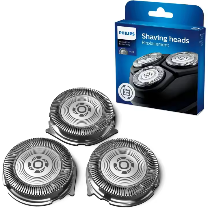 Philips Pack X3 Cabezales de Afeitado Cuchillas ComfortCut, compatible con las Afeitadoras Philips Serie 3000 y Serie 1000. (SH30/50) - 1