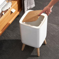 Cesta De Basura De Madera Para Cocina Baño Sala De Estar Oficina Hotel Estilo Pressionado Material PP Tipo De Almacenamiento Stando - details 6