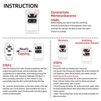 Control Remoto Inalámbrico Universal Para Puerta De Garage 433MHz Replicación Cuatro Botones Para Reparación De Puertas De Garage - details 6
