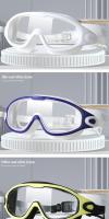 Gafas De Natación Profesionales HD Antiniebla Silicona Marco Grande Con Tapones Para Oídos Para Hombres Y Mujeres Accesorios De Natación - details 9