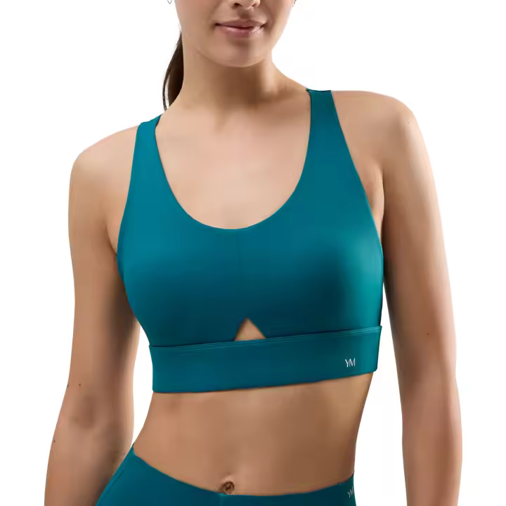 Ysabel Mora - Sujetador deportivo compressive detalle abertura sujeción media verde - 1