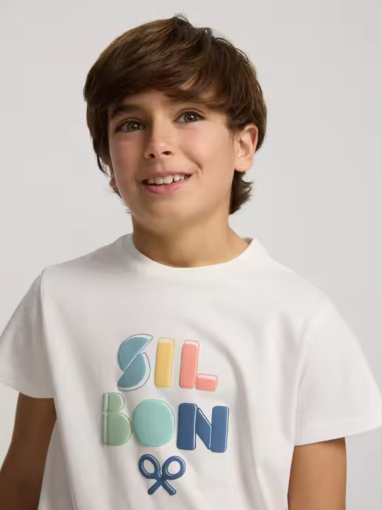 Silbon - Camiseta kids silbon colores blanca - 1