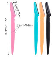 Afeitadora De Cejas Portátil Para Mujer Cepillo De Peluquería De Acero Inoxidable Eliminación De Vello Seguro Combo De 3/4/10 Piezas - details 1