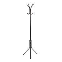 Perchero Metálico, 45x38x173cm, Perchero de Pie de Estilo Minimalista, Blanco / Negro Soporte para Colgar Abrigos Sombreros Bolsos, con 8 Ganchos, para Oficina, Hogar - details 4