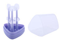 Set De 3 Cepillos Para Mascotas Silicón Azul Y Morado Para Perros Y Gatos Cuidado De Los Dientes Elimina El Aliento Malo Y La Tartaricia Suministros Para Mascotas - details 9