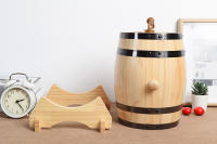 Barrel Retro De Madera Para Whiskey Y Vino Tinto De 1.5L/3L Gran Capacidad De Almacenamiento Con Grifo Accesorios Para Fabricación De Vino - details 1