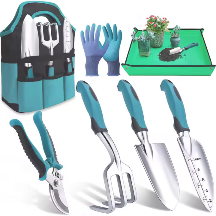 Juego de Instrumentos manuales de jardinería , equipo de jardinería de Aluminio, herramienta de Jardín - 1