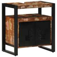 vidaXL Mueble de baño para lavabo madera maciza reciclada 55x35x60 cm - details 0