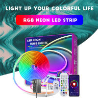 Tira De Luces LED Inteligente Tuya Smart 12V Neón WiFi Bluetooth RGB Decoración De Habitación Alexa Google Home Fita De Led - details 0
