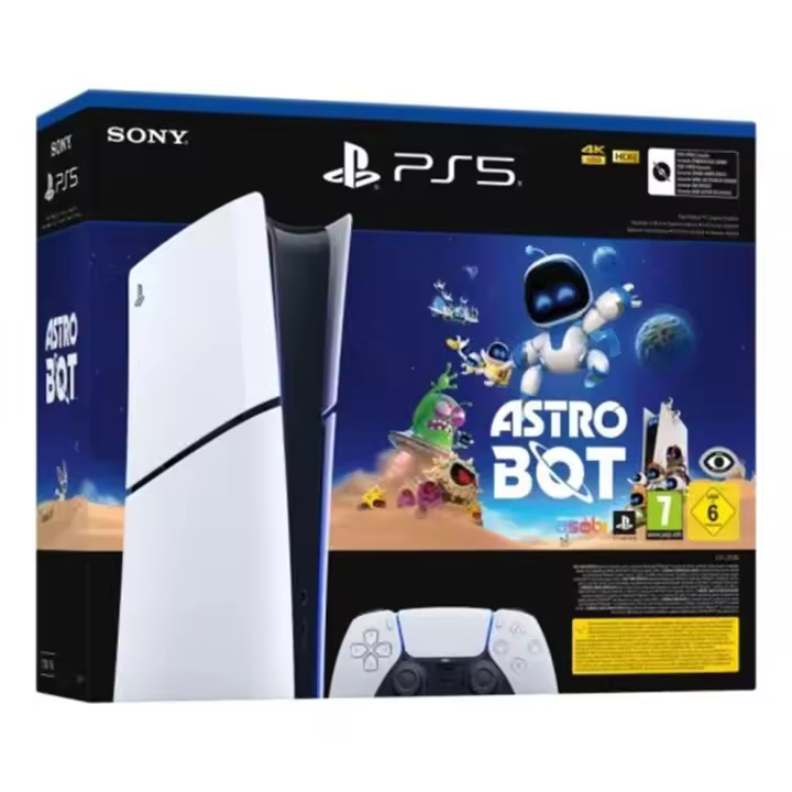 Sony PlayStation 5 Slim Consola Digital+ Código Descarga de Astro Bot Videojuego - 1
