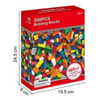 Bloques Construccion Infantiles 500 Piezas Juguete Infantil Regalo Compatible con todas las marcas Juego de bloques de construcción creativos de piezas Certificados con marcado CE, seguros y divertidos para niños desde los 3 años, Inventa, crea, Marzono - details 1