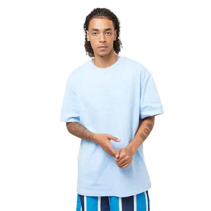 Camiseta Karl Kani Celeste Small Signature Toned Logo Tee - 1