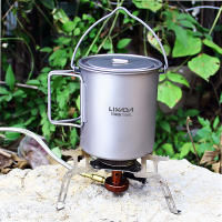 Set De Utensilios De Cocina De Titanio Lixada 750ml Olla 350ml Taza Con Tapa Mango Plegable Cuchara Plegable Para Camping - details 16