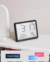 Despertador digital inteligente con atracción magnética, temperatura y humedad interior, fecha de la hora de la pantalla de alta definición, suministro de energía de la batería - details 1
