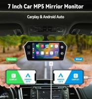KTYDKP Monitor De Espejo Retrovisor Para Coche De 7 Pulgadas Con Cámara Carplay Android Auto Video HD FM Radio MP5 Jugador Multimedia Con USB TF - details 0