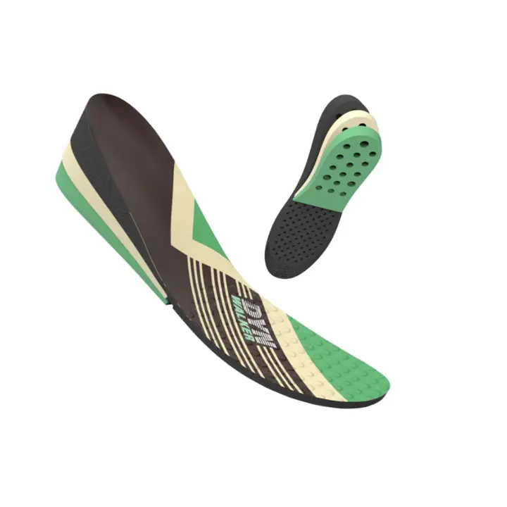 Plantillas Elevadoras DynWalker, Taloneras Alzas Inserción de Calzado Cojines 3 Capas 3-7,5 cm Amortiguadoras Cómodas para Hombres Transpirables Shock Absorción Tamaño Ajustable y Recortables - 1
