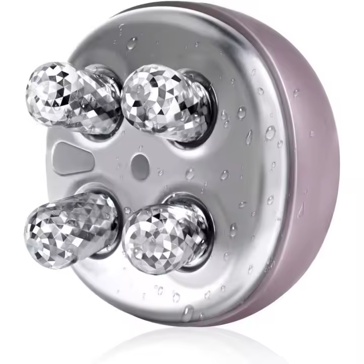 Masajeador facial 4 en 1 EMS Y 3 Luces Masajeador facial 43 ℃ Masajeador facial Eléctrico recargable con Alimentación y vibración con Pantalla LED - 1