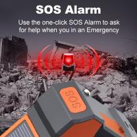 Radio De Emergencia Portátil 10000mAh Con Radio AM FM WB NOAA Solar Crank Manual LED Flashlight SOS Alarm Power Bank - details 6