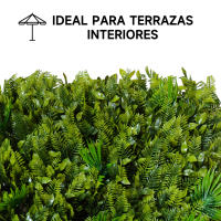 SZ Plancha Alfombra de Césped Artificial 60 * 40cm ~ 50x50 CM Jardín Vertical Decoración Interior Pared Hierba - details 18