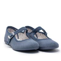 Zapatillas de lona niña VULLADI 1401-558 MERCEDITAS TEJIDO JEANS 15798 XLV - details 0