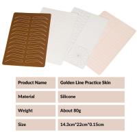 Tattoo Microblading Práctica Permanente Maquillaje Cejas Silicona Hoja Latex Doble Cara Piel De Práctica Para Ojos - details 2