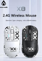 Ratón De Juego Inalámbrico Warvank X8 Recargable 500mAh Tipo-C Para Oficina Compatible Con Portátiles Y Computadoras De Escritorio - details 0