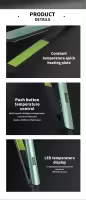 Pantalla digital inteligente Plancha para el pelo 2 en 1, plancha y rizador de 1