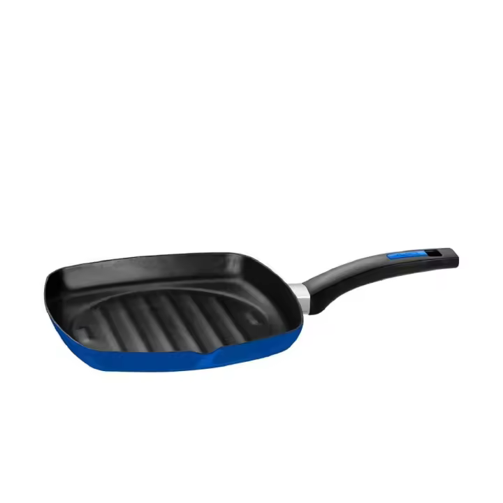 Monix Cobalto Sartén antiadherente Grill 27 cm acero esmaltado con Teflon® Classic Sartenes para cocina de gas, vitro, inducción - 1