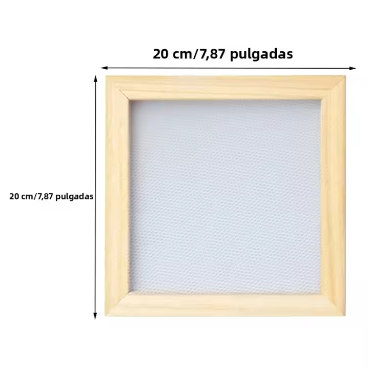 Marco De Fabricación De Papel DIY De Madera Herramienta De Reciclaje De Papel Múltiples Tamaños Para Manualidades Y Artesanías - 1