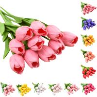 Tulipán Artificial De Toque Realista 1 Pieza Decoración De Boda Fiesta Hogar Regalo Para Día De San Valentín Y Día De La Madre - details 0