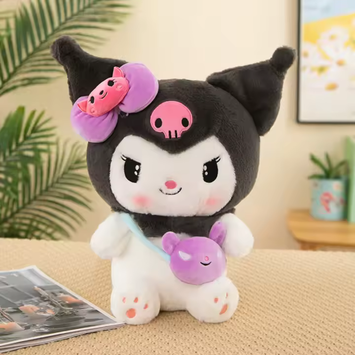 Muñeco De Peluche Sanrio Kuromi 40/50cm Kawaii My Melody Cinnamoroll Juguete Suave De Animales Para Decoración De Habitación De Niños Figura De Anime Almohada - 1