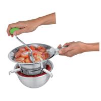 LifeStyle-Pasapuré inoxidable 3 discos con patas plegable de 20cm - details 1