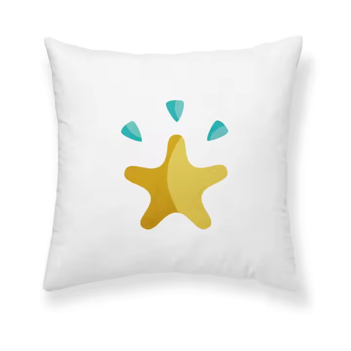 BL Belum Funda de Cojín 100% Algodón Estrella 50x50 Cm - 1
