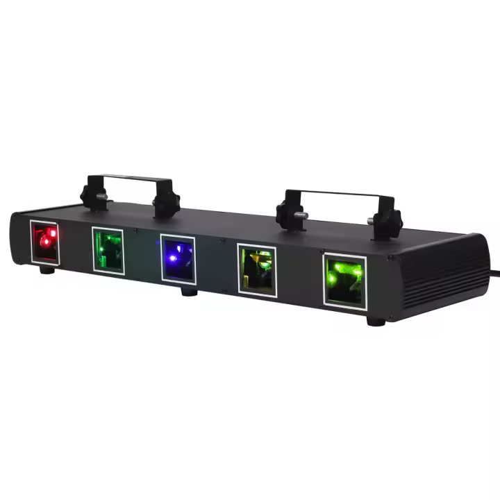 Proyector Láser de 5 Ojos RGB para Discoteca – Efectos Espectaculares para Eventos Profesionales - 1