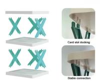 Organizador De Zapatos Multi-Ayer DIY Desmontable Armario De Almacenamiento Para Ropa Y Zapatos Con Puertas De Colores Para Dormitorio Y Familia - details 9
