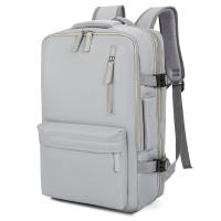 Mochila de viaje unisex de nailon con cremallera, multifuncional, de gran capacidad y con múltiples compartimentos, ideal para parejas. - details 6