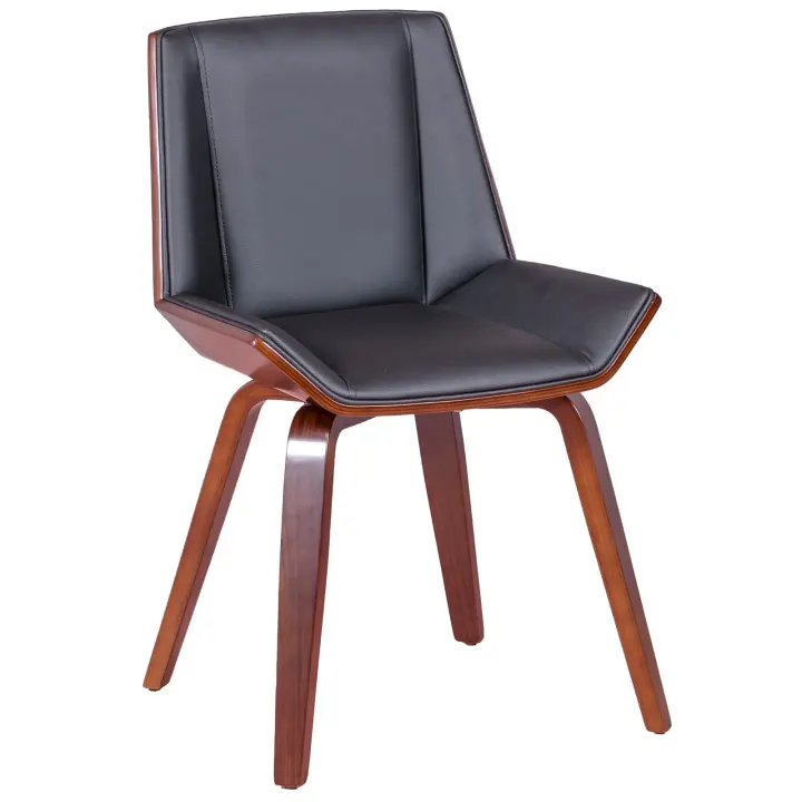 Nest Dream - Silla de madera oscura de nogal con cojín de polipiel - Nordic S - 1