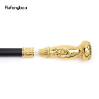 Bastón De Moda Dorado Con Flor Mango Decorativo Elegante Para Fiesta 93cm Con Punta De Goma Material De Acero - details 8