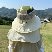 Sombrero De Pescar Para Niños Y Niñas Xinbaoguan 100% Poliéster Con Gran Alas Protección Solar Transpirable Para Verano - details 21