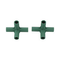 Conectores De Marco De Invernadero Plástico Verde 4Pcs 16mm Para Juntas De Paredes De Jardín Exterior Arco Iris DIY 3 Vías Adaptador De Estructura De Jardín - details 28