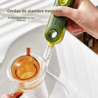 Herramienta De Limpieza 3 En 1 Cepillo Para Vaso Micro Cepillo Para Tapas De Botellas De Agua Multifuncional Para El Hogar - details 4