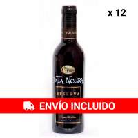 Pack de 12 Botellas botellines Vino Pata Negra Valdepeñas Reserva 375ml - Vinos para Detalles de Bodas - details 1