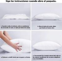 Relleno de Cojín 45x45cm - Tejido 100% Poliéster - 100% Fibra Poliéster - Lavable E Indeformable - details 2