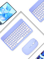 Teclado Inalámbrico Mini Retro Sin Ruido Redondo Compatible Con iPad Computadora Teléfono Tableta Tamaño 10.5 Pulgadas Marca T-WOLF - details 6