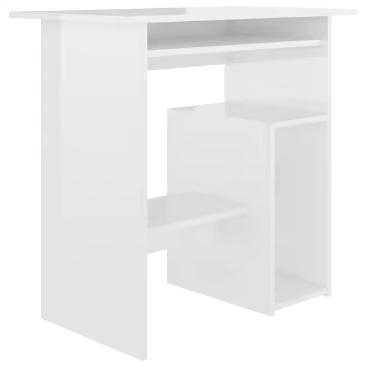 VidaXL Escritorio Felipe V con estante y bandeja extraíble 74x80x45 cm - 1